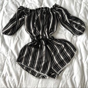 UK 2 LA striped romper size Small